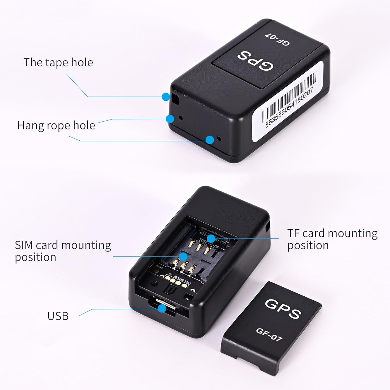 Mini GPS Tracker for Vehicles/Mini Magnetic GPS Device Real time Car Locator Full USA Coverage, No Monthly Fee, Long Standby GSM SIM GPS Tracker for Trucks/Person 2024 - Image 7