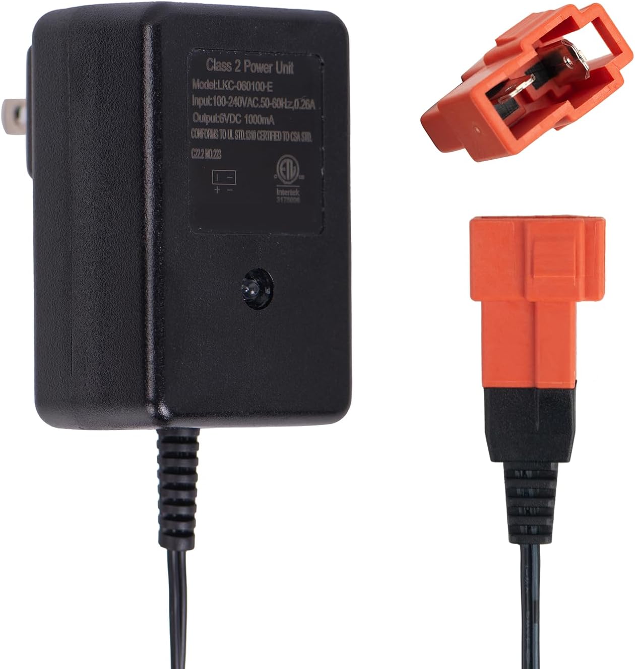 Universal 6V Charger for Kids Ride-On Toys and Cars - Compatible with BMX X6, Kid TRAX GMC, Wal-Mart, Moto ATV Quad, Electric Vehicle Power Adapter with Square Plug