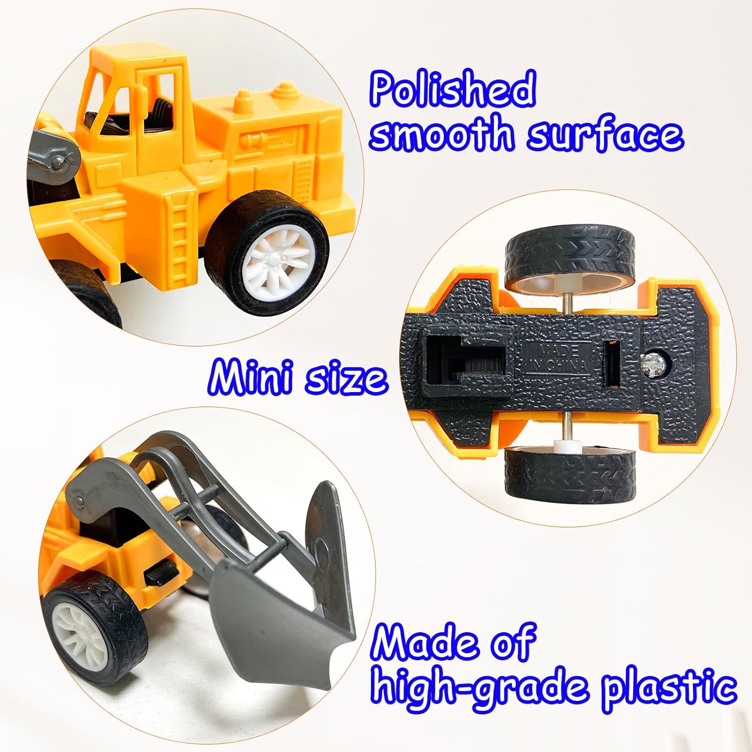 Whkvnng 30PCS Mini Construction Vehicles,Play Figure Vehicles,Construction Engineering Trucks,Construction Pull Back Vehicles,Small Construction Toys for Birthday Party Favors,Gifts - Image 3