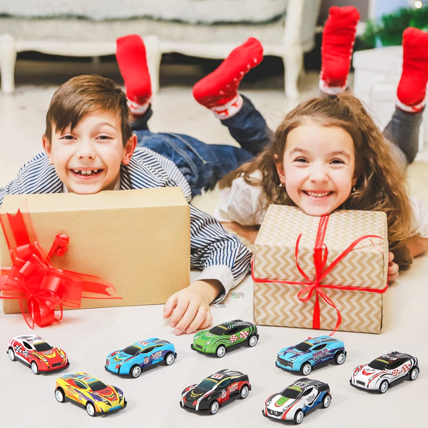 Benzem 28 Pack Pull Back Cars for Kids, Mini Vehicles Toy Bulk Party Favor Race Cars Toys, Goodie Bag Stuffers, Pinata Fillers for Boys Girls Toddlers - Image 6