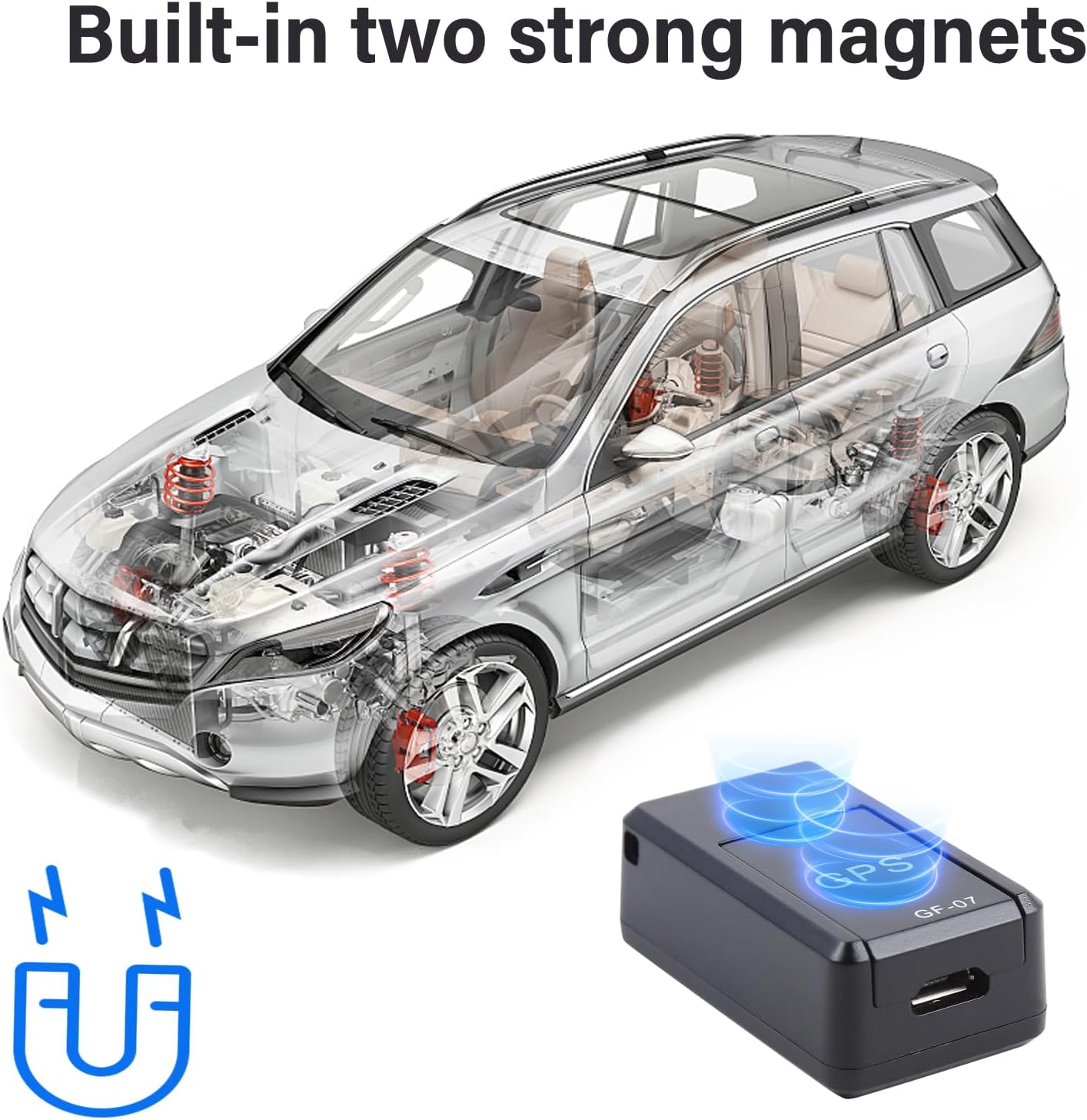 GPS Tracker for Vehicles, Mini Car GPS Tracker Portable Real Time Magnetic GPS Tracking Device, Full Global Coverage Location Tracker for Car,Trucks/Person. No Subscription Required/No Monthly Fee - Image 6