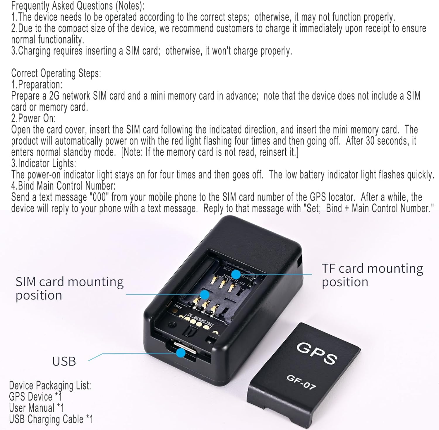 Mini GPS Tracker for Vehicles/Mini Magnetic GPS Device Real time Car Locator Full USA Coverage, No Monthly Fee, Long Standby GSM SIM GPS Tracker for Trucks/Person 2024 - Image 8