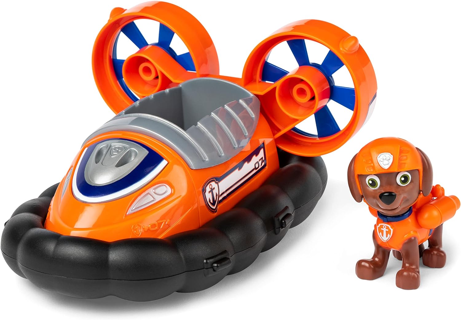 Paw Patrol, Zuma’s Hovercraft, Toy Vehicle with Collectible Action Figure, Sustainably Minded Kids Toys for Boys & Girls Ages 3 and Up