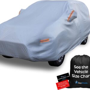 EzyShade 10-Layer SUV Car Cover Waterproof All Weather. See Vehicle Size-Chart for Accurate Fit. Outdoor Full Exterior Covers for Automobiles Heavy Duty Tarp Jeep Rav4 CRV. Size S5 (See Size Chart)