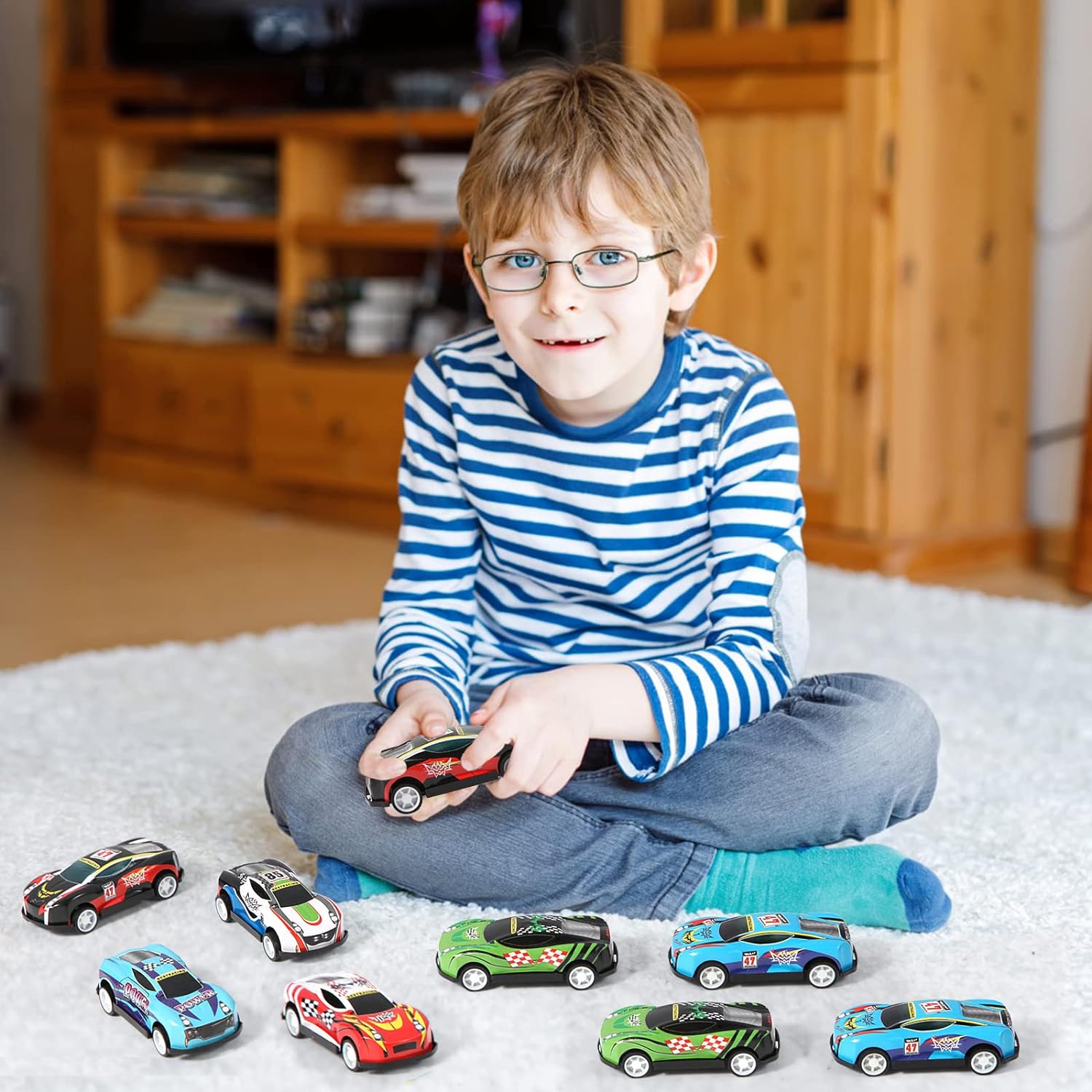Benzem 28 Pack Pull Back Cars for Kids, Mini Vehicles Toy Bulk Party Favor Race Cars Toys, Goodie Bag Stuffers, Pinata Fillers for Boys Girls Toddlers - Image 7