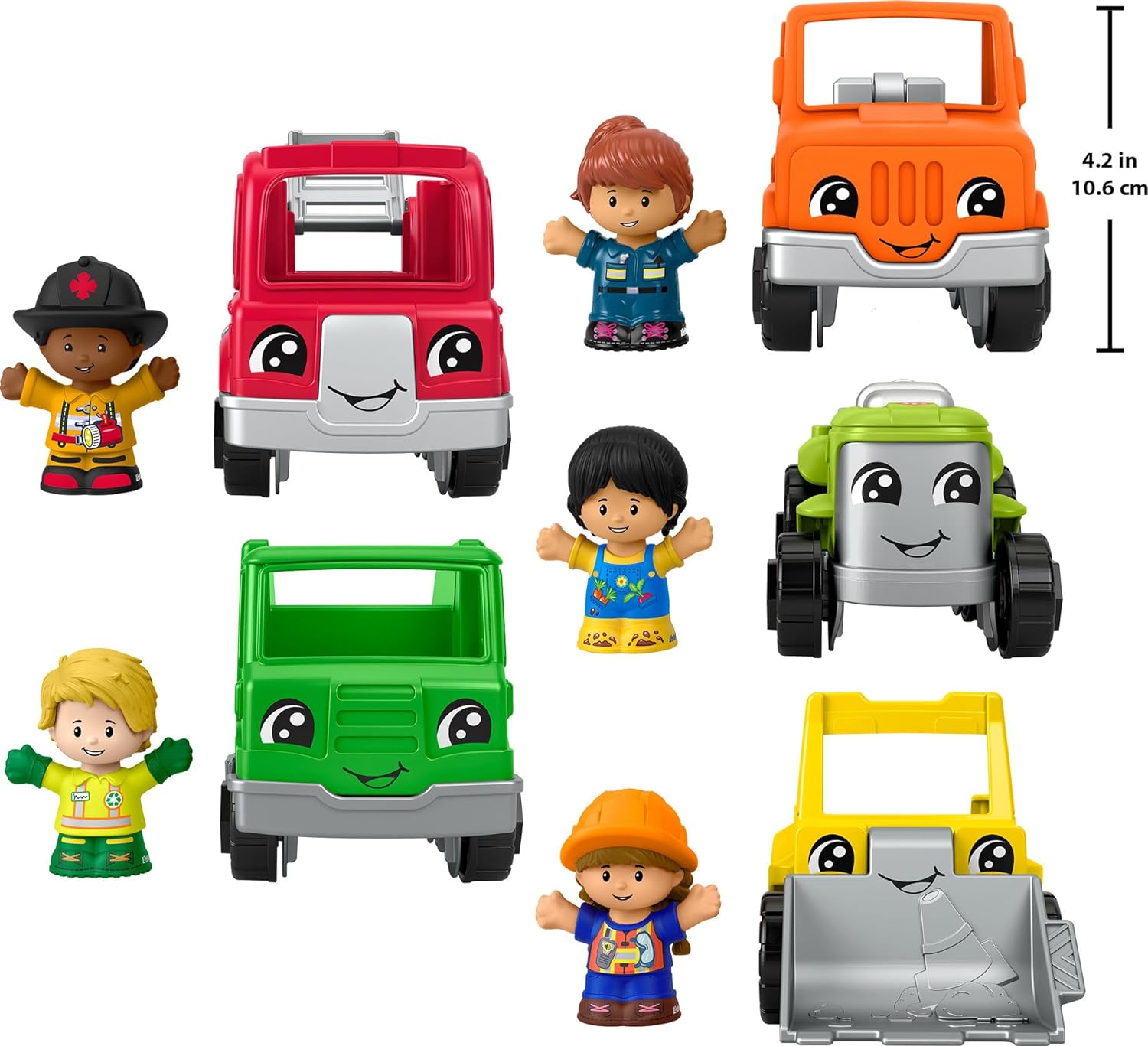 Fisher-Price Little People Toddler Playset Activity Vehicles Toy Set with 10 Toys for Preschool Pretend Play Ages 1+ Years - Image 6