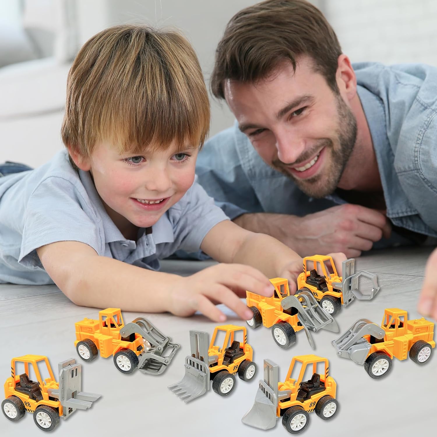 Whkvnng 30PCS Mini Construction Vehicles,Play Figure Vehicles,Construction Engineering Trucks,Construction Pull Back Vehicles,Small Construction Toys for Birthday Party Favors,Gifts - Image 5