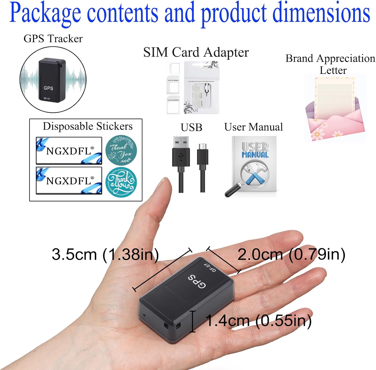 GPS Tracker for Vehicles, Mini Car GPS Tracker Portable Real Time Magnetic GPS Tracking Device, Full Global Coverage Location Tracker for Car,Trucks/Person. No Subscription Required/No Monthly Fee - Image 2