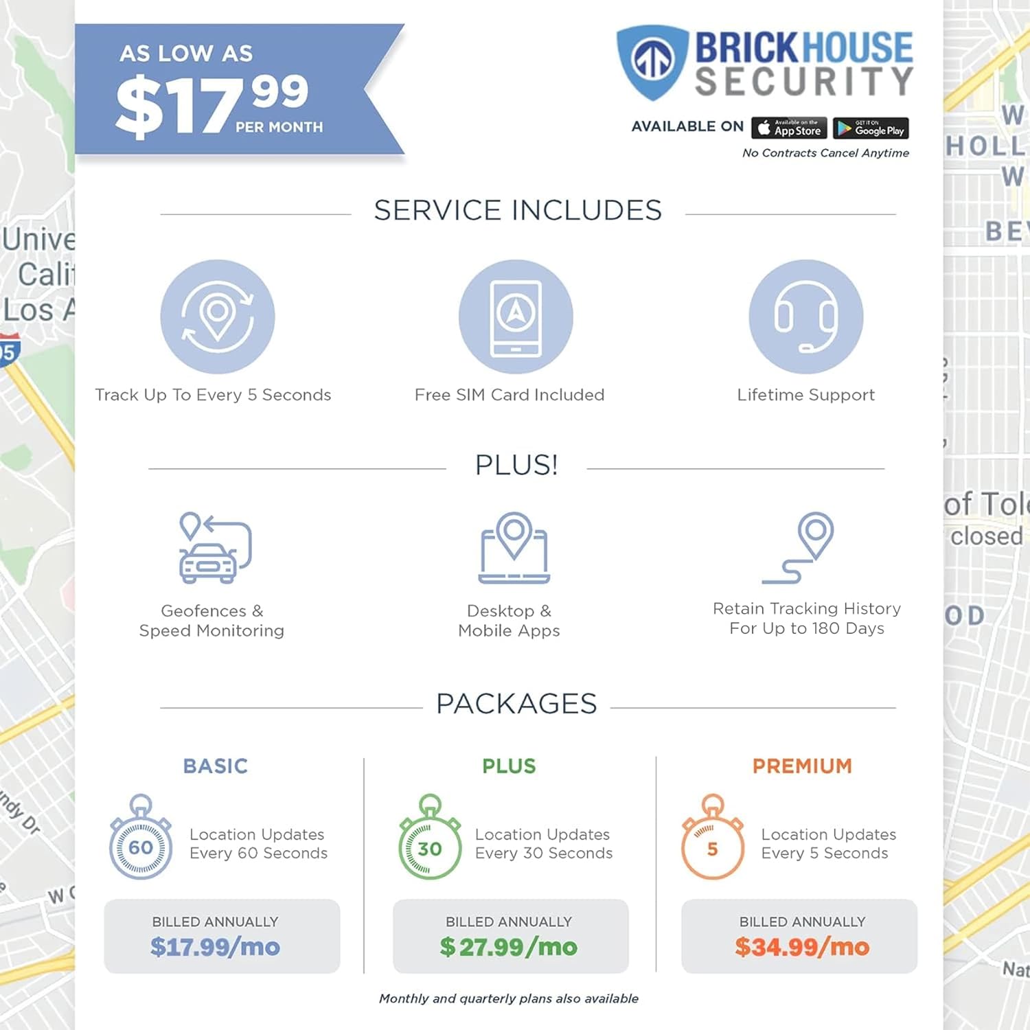 Brickhouse Livewire Volt GPS Tracking Device for Cars, 4G LTE Wired Tracker, Mapping, and Fleet Security - Unlock Real-Time 24/7 Vehicle Surveillance Easy Install - Subscription Required - Image 6