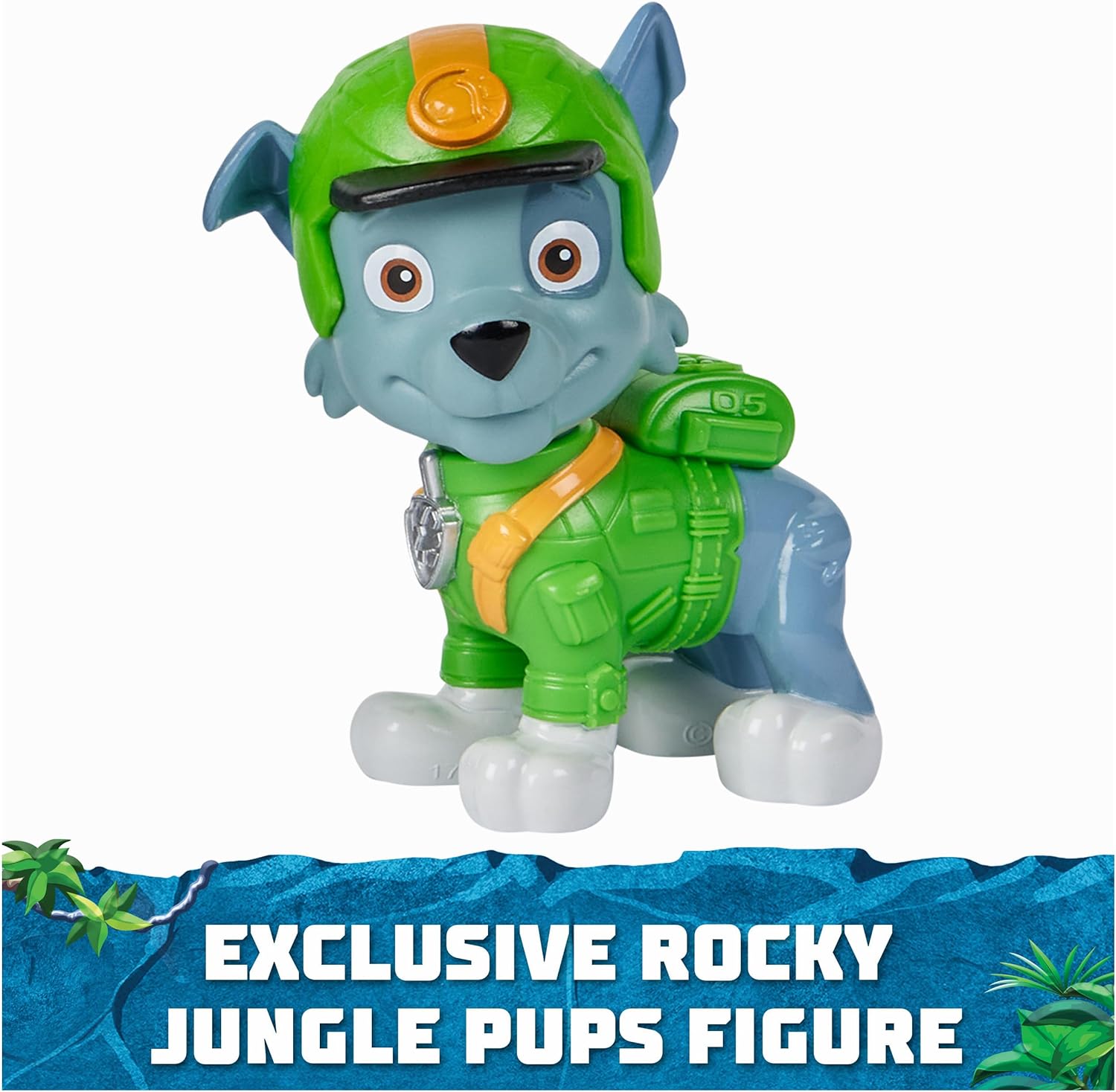 Paw Patrol Jungle Pups, Rocky Snapping Turtle Vehicle, Toy Truck with Collectible Action Figure, Kids Toys for Boys & Girls Ages 3 and Up - Image 6