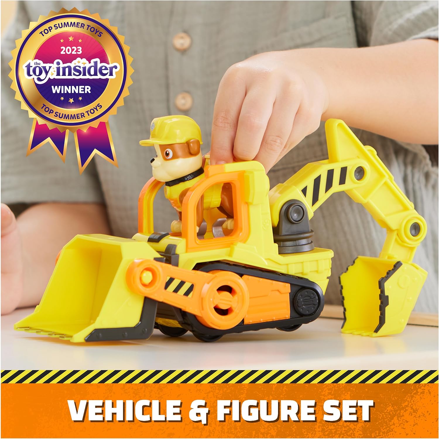 Rubble & Crew, Rubble’s Bulldozer Toy Truck with Movable Parts and a Collectible Action Figure, Kids Toys for Ages 3 and Up - Image 2