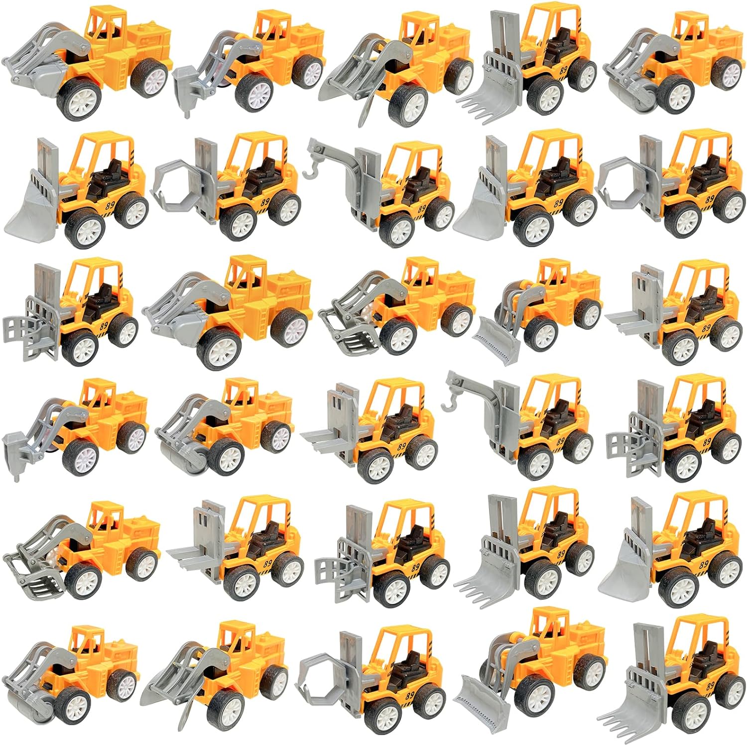 Whkvnng 30PCS Mini Construction Vehicles,Play Figure Vehicles,Construction Engineering Trucks,Construction Pull Back Vehicles,Small Construction Toys for Birthday Party Favors,Gifts