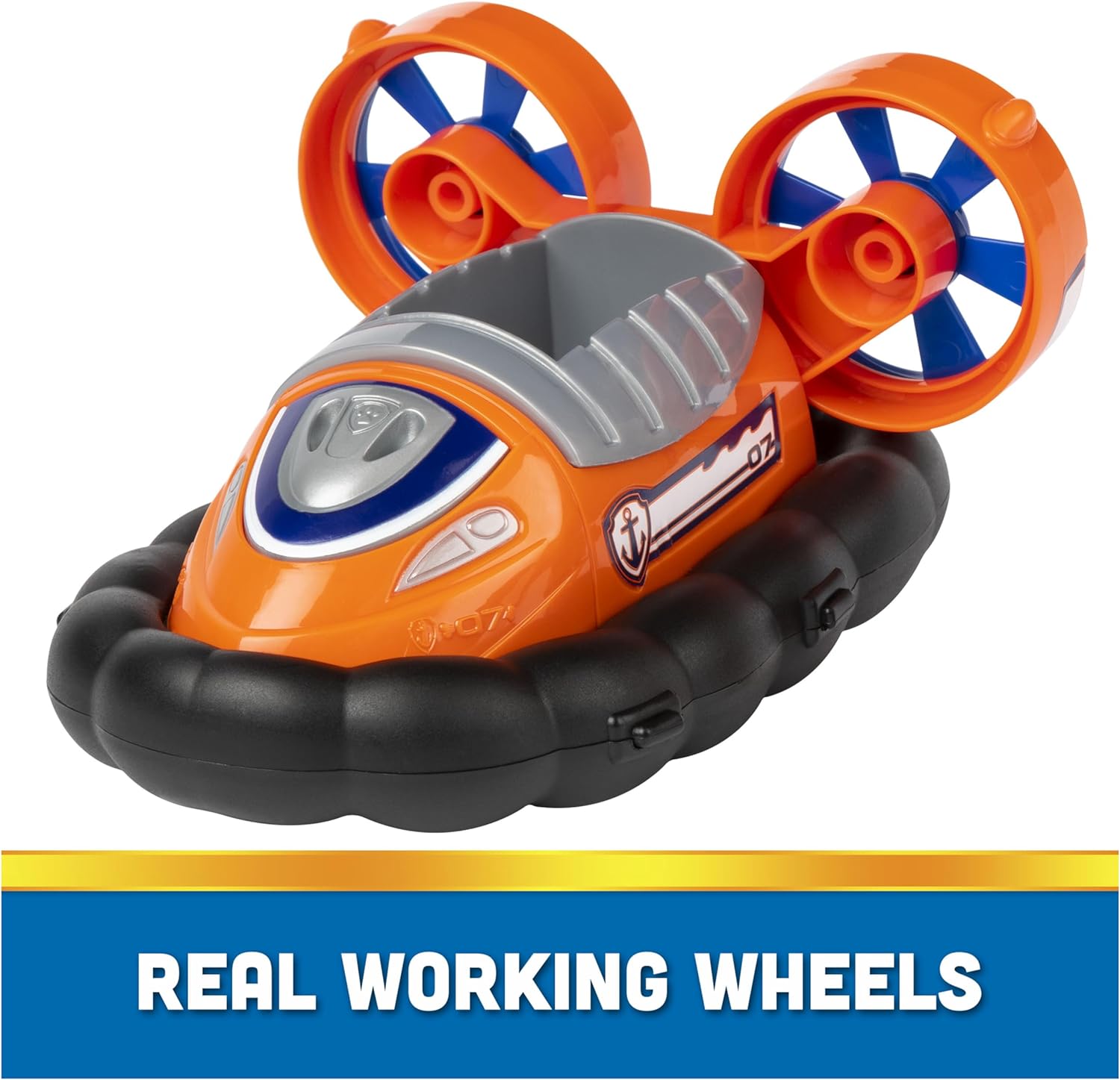 Paw Patrol, Zuma’s Hovercraft, Toy Vehicle with Collectible Action Figure, Sustainably Minded Kids Toys for Boys & Girls Ages 3 and Up - Image 7
