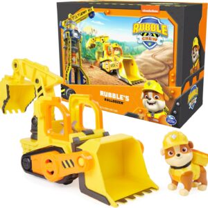 Rubble & Crew, Rubble’s Bulldozer Toy Truck with Movable Parts and a Collectible Action Figure, Kids Toys for Ages 3 and Up