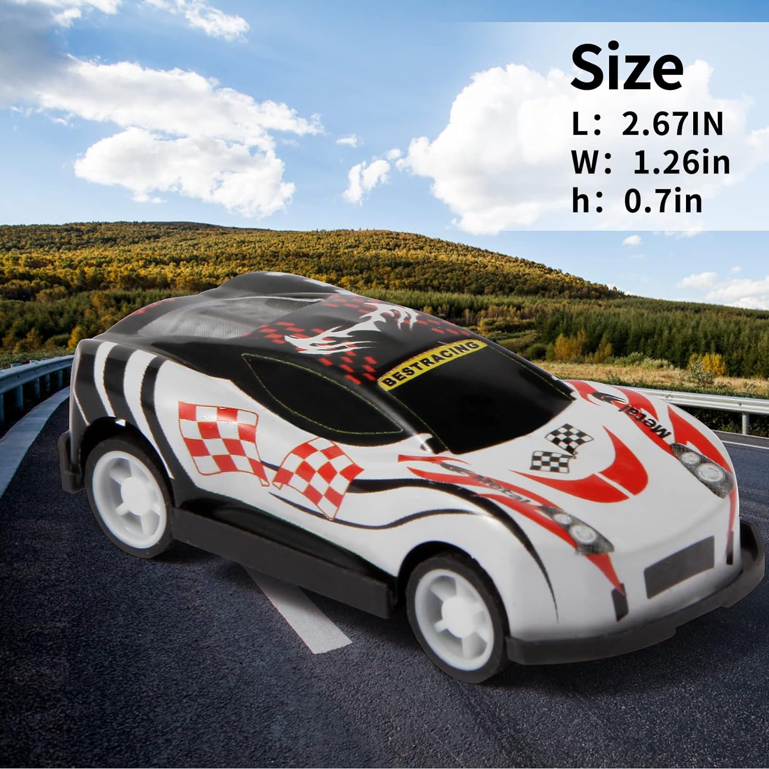 Benzem 28 Pack Pull Back Cars for Kids, Mini Vehicles Toy Bulk Party Favor Race Cars Toys, Goodie Bag Stuffers, Pinata Fillers for Boys Girls Toddlers - Image 3