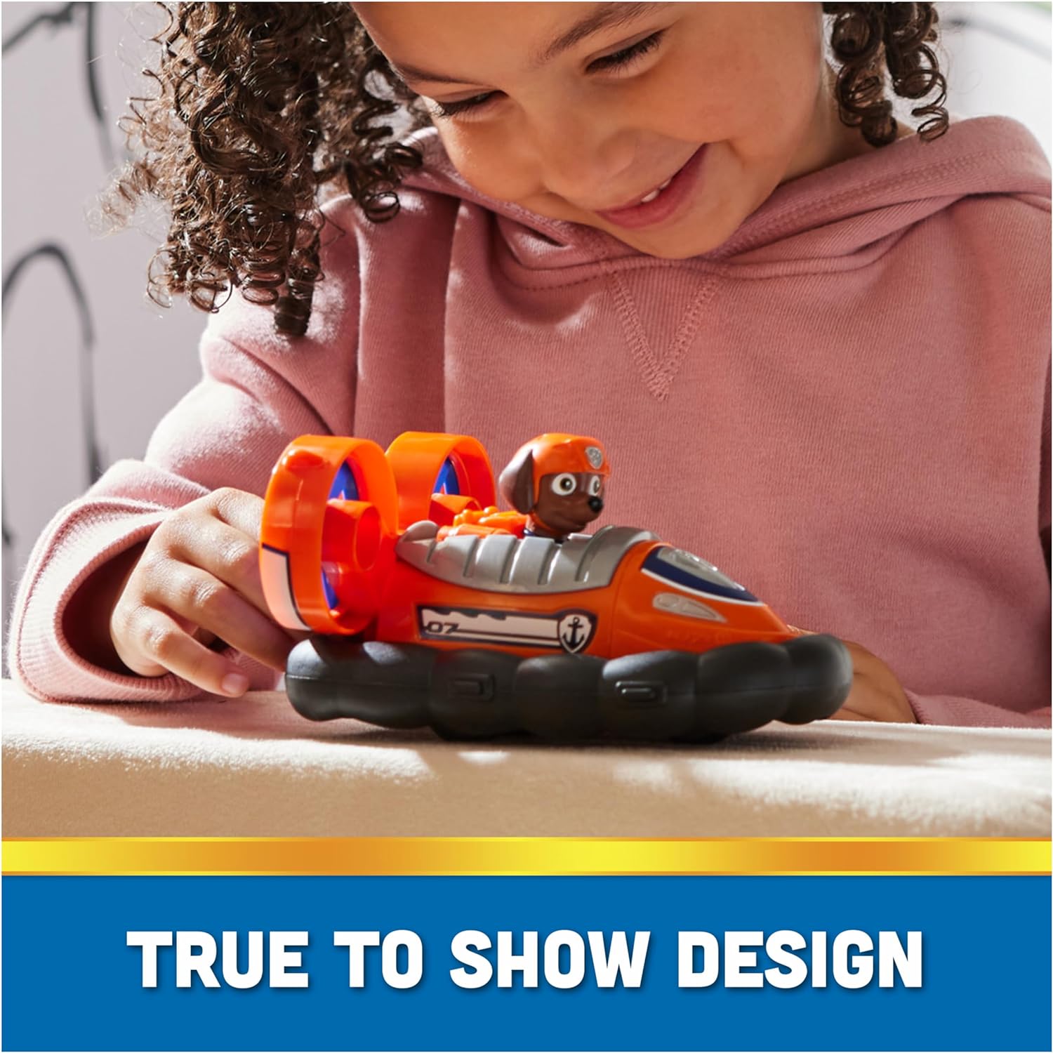 Paw Patrol, Zuma’s Hovercraft, Toy Vehicle with Collectible Action Figure, Sustainably Minded Kids Toys for Boys & Girls Ages 3 and Up - Image 3